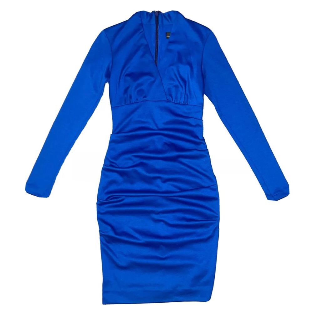 NICOLE MILLER V-Neck Knee-Length sheath Dress size P / small